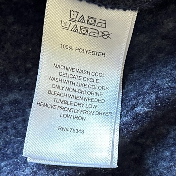 Telluride Clothing Company Quarter Zip Heather Blue Pullover Sweater Size XXL - Picture 5 of 7